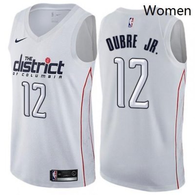 Womens Nike Washington Wizards 12 Kelly Oubre Jr Swingman White NBA Jersey City Edition