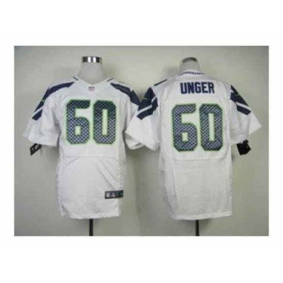 Nike Seattle Seahawks 60 Max Unger white Elite NFL Jersey