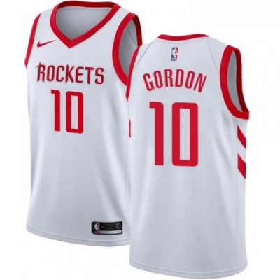 Womens Nike Houston Rockets 10 Eric Gordon Authentic White Home NBA Jersey Association Edition