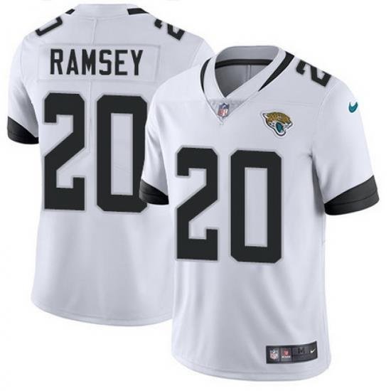 Nike Jaguars #20 Jalen Ramsey White Mens Stitched NFL Vapor Untouchable Limited Jersey