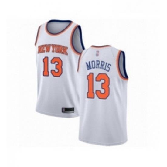 Womens New York Knicks 13 Marcus Morris Swingman White Basketball Jersey Association Edition