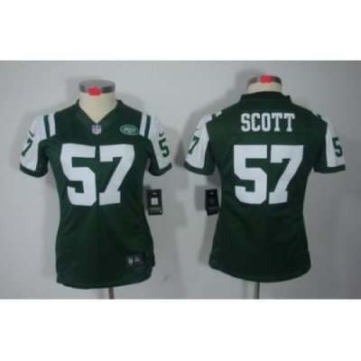 Nike Womens New York Jets #57 Scott Green Color[NIKE LIMITED Jersey]