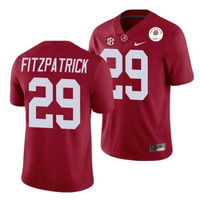 Alabama Crimson Tide Minkah Fitzpatrick Crimson 2021 Rose Bowl College Football Jersey