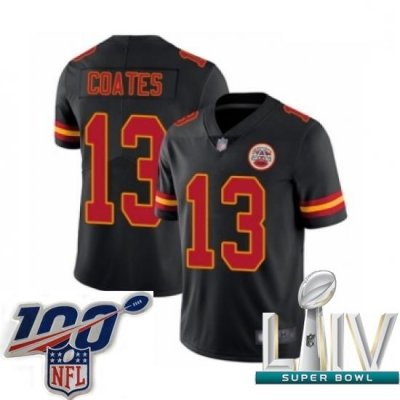 2020 Super Bowl LIV Youth Kansas City Chiefs #13 Sammie Coates Limited Black Rush Vapor Untouchable Football Jersey