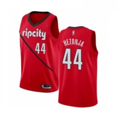 Mens Portland Trail Blazers 44 Mario Hezonja Red Swingman Jersey Earned Edition