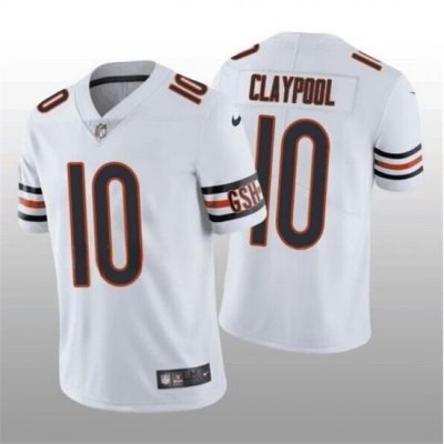 Men Chicago Bears 10 Chase Claypool White Vapor Untouchable Limited Stitched Football Jersey