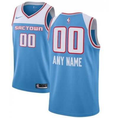 Men Women Youth Toddler Sacramento Kings Light Blue Custom Nike NBA Stitched Jersey