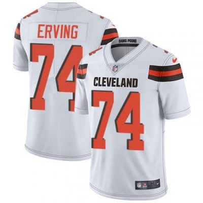 Nike Browns #74 Cameron Erving White Mens Stitched NFL Vapor Untouchable Limited Jersey