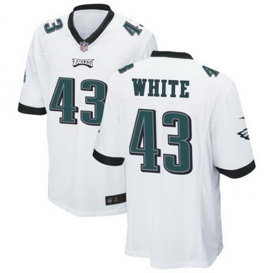 Men Philadelphia Eagles 43 Kyzir White White Vapor Untouchable Limited Stitched Jersey