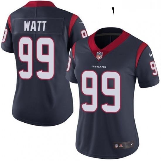 Womens Nike Houston Texans 99 JJ Watt Limited Navy Blue Team Color Vapor Untouchable NFL Jersey