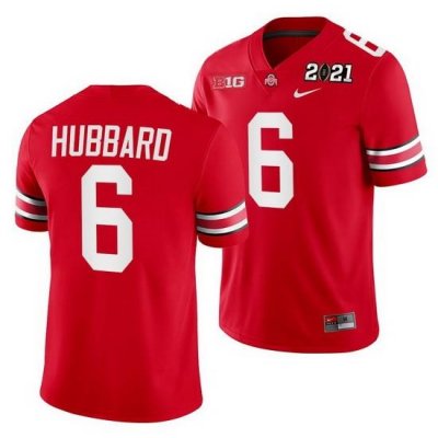 Ohio State Buckeyes Sam Hubbard Scarlet 2021 Sugar Bowl Champions College Football Playoff College Football Playoff Jersey