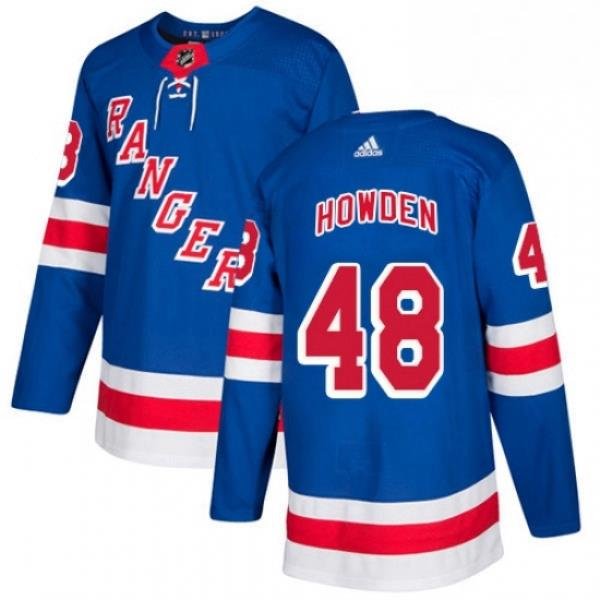 Mens Adidas New York Rangers 48 Brett Howden Premier Royal Blue Home NHL Jersey