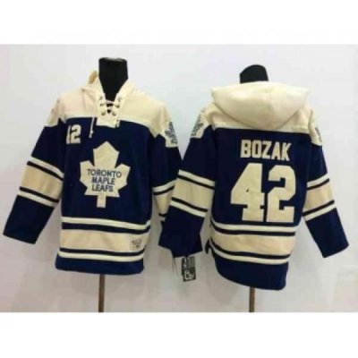 nhl jerseys toronto maple leafs #42 bozak blue-cream[pullover hooded sweatshirt]