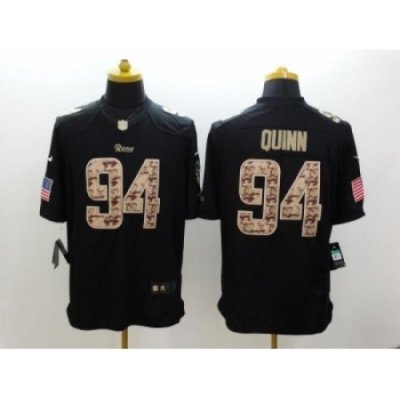 Nike St. Louis Rams 94 Robert Quinn black Limited Salute to Service NFL Jersey