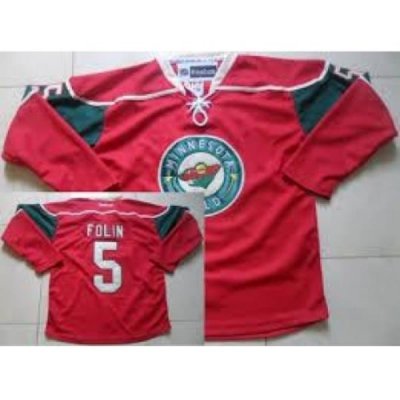 Minnesota Wild #5 Christian Folin Red NHL Jersey