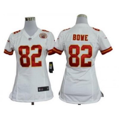 Women Nike Kansas City Chiefs 82# DWayne BoWe White Nike NFL Jerseys