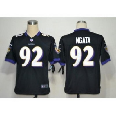 Nike Baltimore Ravens 92 Haloti Ngata Black Game NFL Jersey