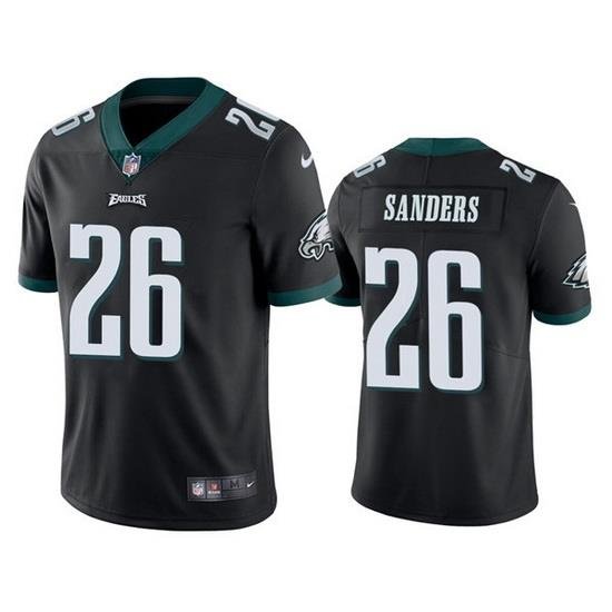 Youth Philadelphia Eagles 26 Miles Sanders Black Vapor Untouchable Limited Stitched Football Jersey