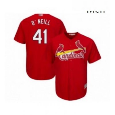 Mens St Louis Cardinals 41 Tyler O Neill Replica Red Cool Base Baseball Jersey