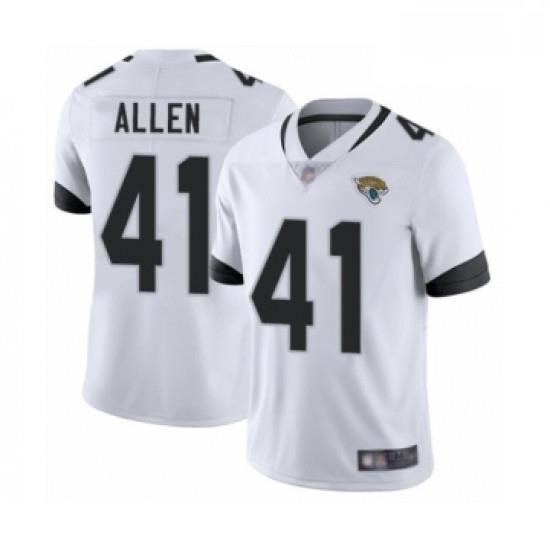 Men Jacksonville Jaguars 41 Josh Allen White Vapor Untouchable Limited Player Football Jersey