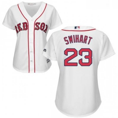 Womens Majestic Boston Red Sox 23 Blake Swihart Replica White Home MLB Jersey