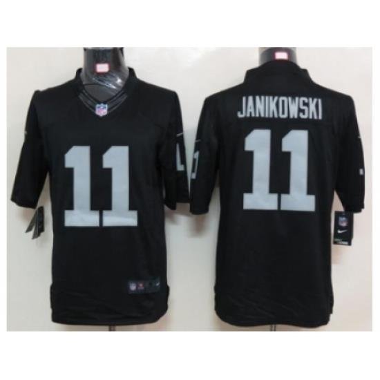 Nike Oakland Raiders 11 Sebastian JanikoWski black Limited NFL Jersey