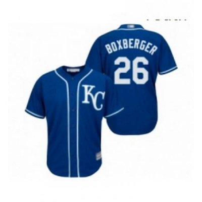 Youth Kansas City Royals 26 Brad Boxberger Replica Blue Alternate 2 Cool Base Baseball Jersey