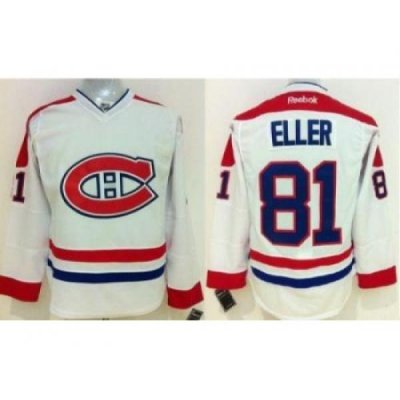 Montreal Canadiens #81 Lars Eller White Stitched NHL Jersey