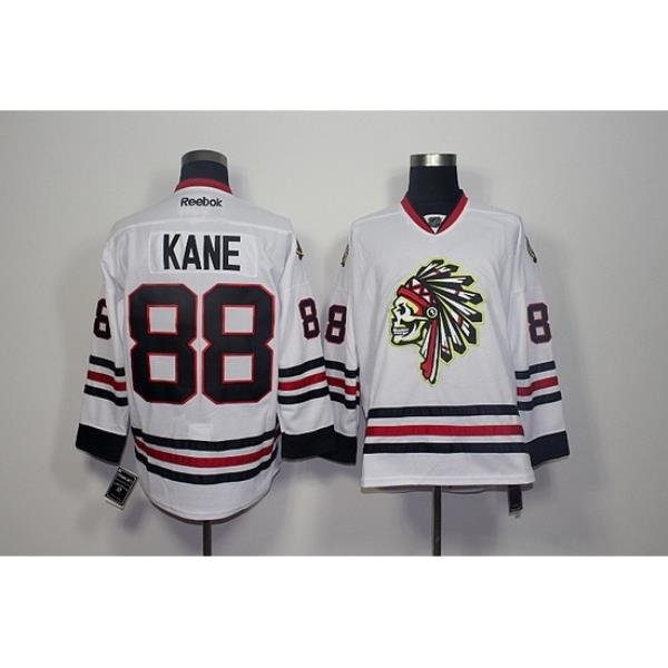 Chicago Blackhawks #88 Patrick Kane White Skull Reebok Authentic Stitched NHL Jersey