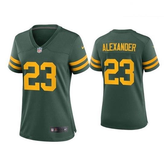 Women Green Bay Packers 23 Jaire Alexander Alternate Game Green Jersey