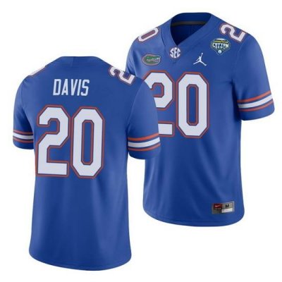 Florida Gators Malik Davis Royal 2020 Cotton Bowl Men'S Jersey