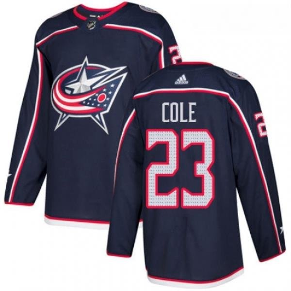 Youth Adidas Columbus Blue Jackets 23 Ian Cole Authentic Navy Blue Home NHL Jersey