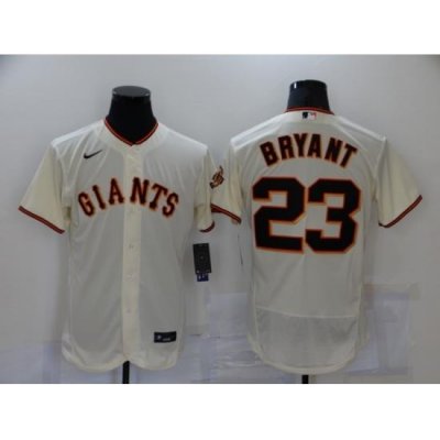 Men's Nike San Francisco Giants #23 Kobe Bryant Cream Elite Collection Jersey