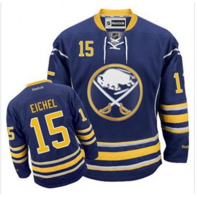 Buffalo Sabres #15 Jack Eichel Navy Blue Stitched NHL Jersey