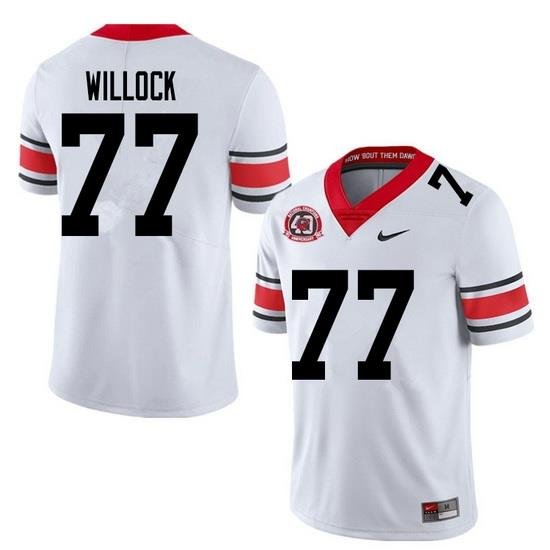 2020 Men #77 Devin Willock Georgia Bulldogs 1980 National Champions 40th Anniversary College Footbal