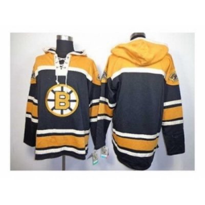 NHL Jerseys Boston Bruins blank black-yellow[pullover hooded sweatshirt]