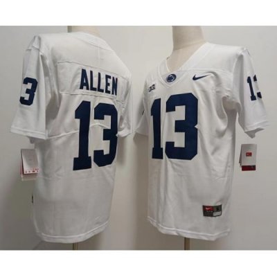 Men Penn State Nittany Lions #13 Kaytron Allen White College Football Jersey II