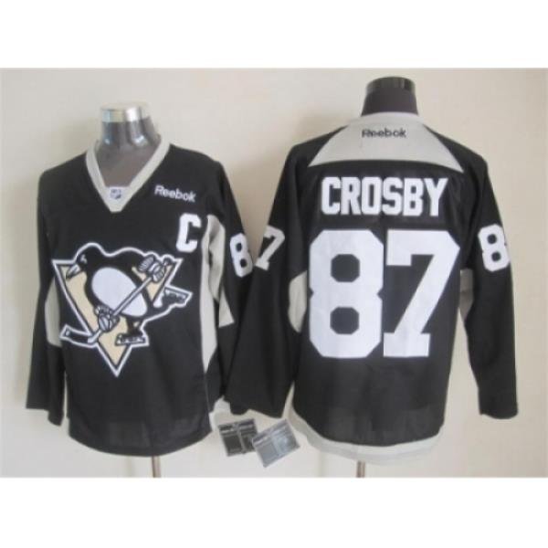 NHL Pittsburgh Penguins #87 Sidney Crosby black jerseys