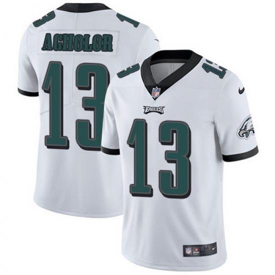 Nike Eagles #13 Nelson Agholor White Mens Stitched NFL Vapor Untouchable Limited Jersey