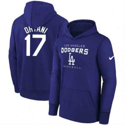 Los Angeles Dodgers 17 Shohei Ohtani Royal Name  26 Number Pullover Hoodie