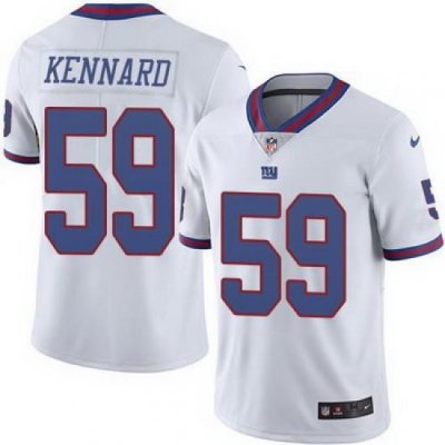 Nike Giants #59 Devon Kennard White Mens Stitched NFL Limited Rush Jersey