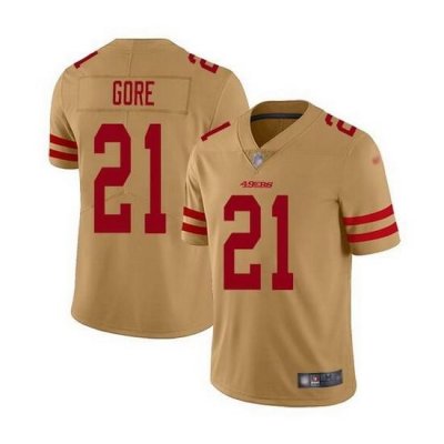 Men San Francisco 49ers 21 Frank Gore Golden Stitched jersey