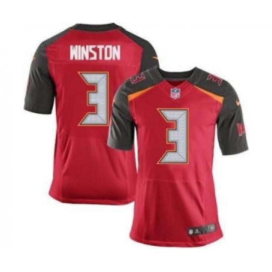 nike nfl jerseys tampa bay buccaneers 3 winston red[Elite]