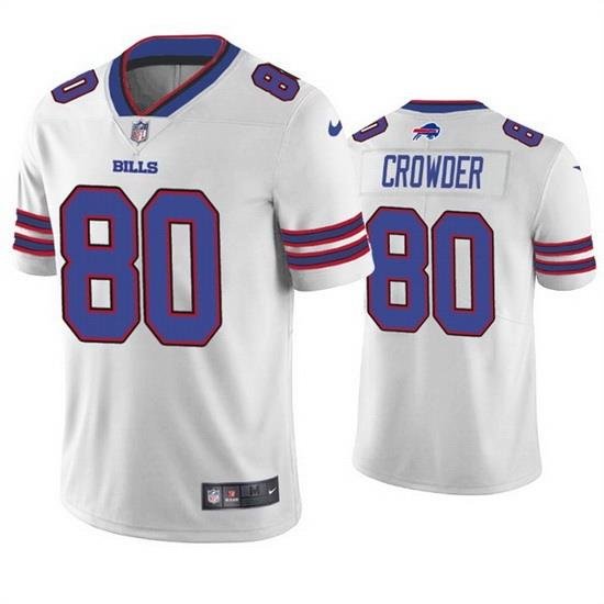 Men Buffalo Bills 80 Jamison Crowder White Vapor Untouchable Limited Stitched jersey