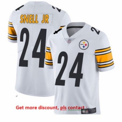 Steelers 24 Benny Snell Jr  White Men Stitched Football Vapor Untouchable Limited Jersey