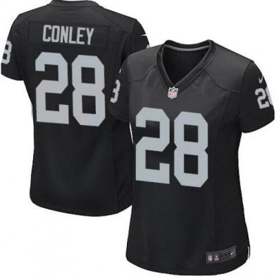 Womens Oakland Raiders #28 Gareon Conley Black Jersey