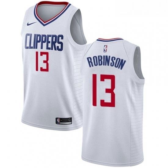 Youth Nike Los Angeles Clippers 13 Jerome Robinson Swingman White NBA Jersey Association Edition