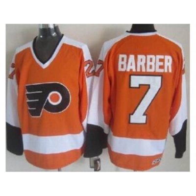 Philadelphia Flyers 7 Bill Barber Orange NHL Jerseys