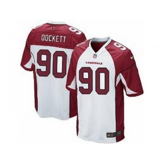 Nike Arizona Cardinals 90 Darnell Dockett White Game NFL Jersey