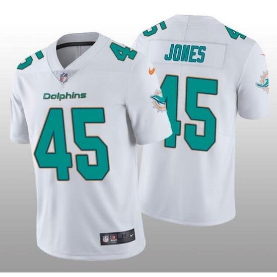 Nike Dolphins 45 Brandon Jones White Vapor Untouchable Limited Jersey